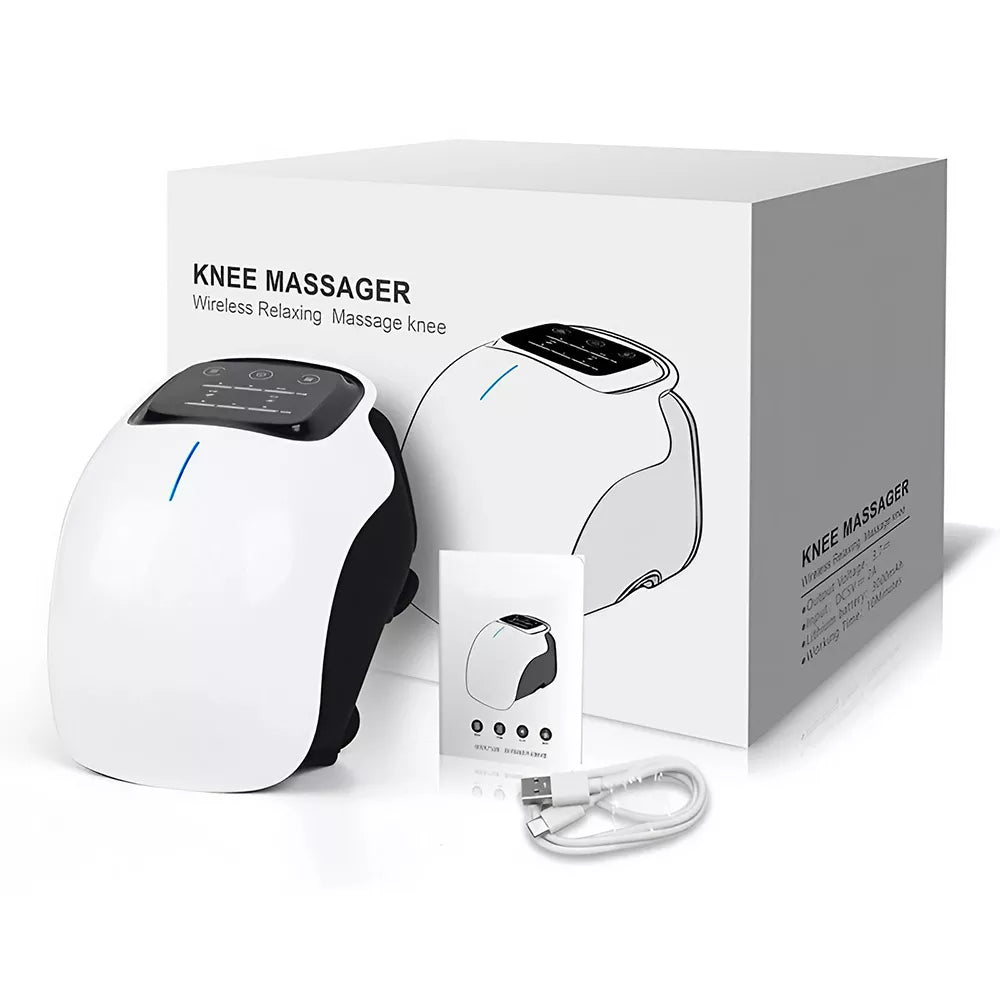Kabelloses Kniemassagegerät mit Rotlicht