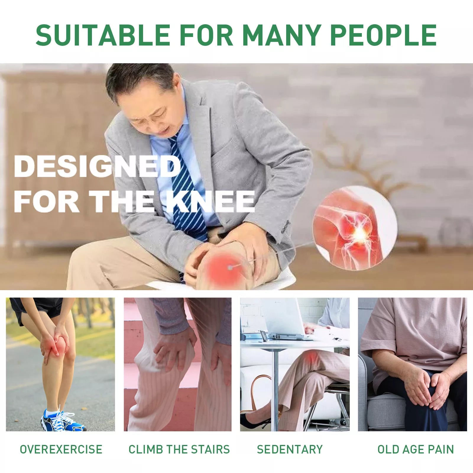 KneeHale™ Natural Back Pain Knee Pain Patches