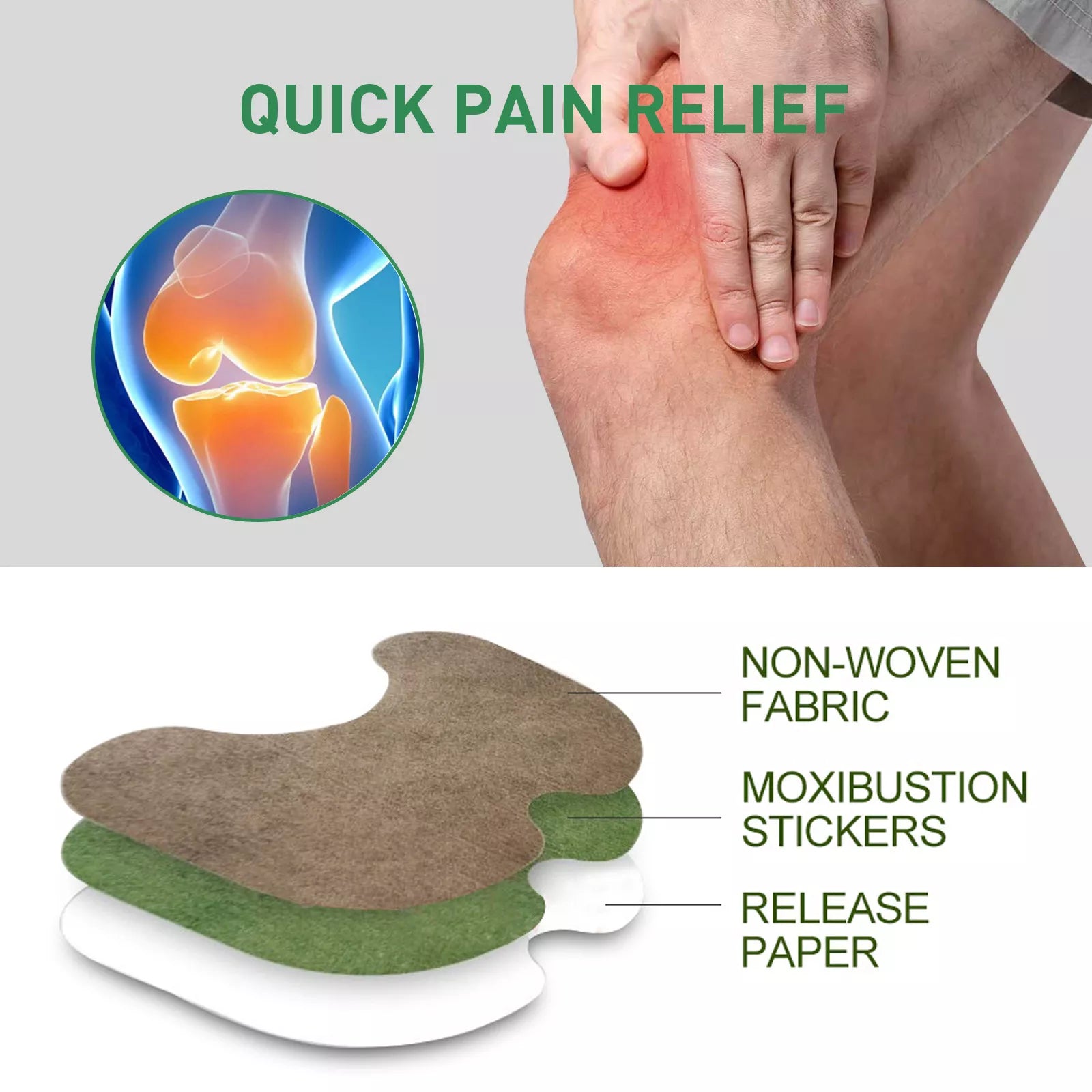 KneeHale™ Natural Back Pain Knee Pain Patches
