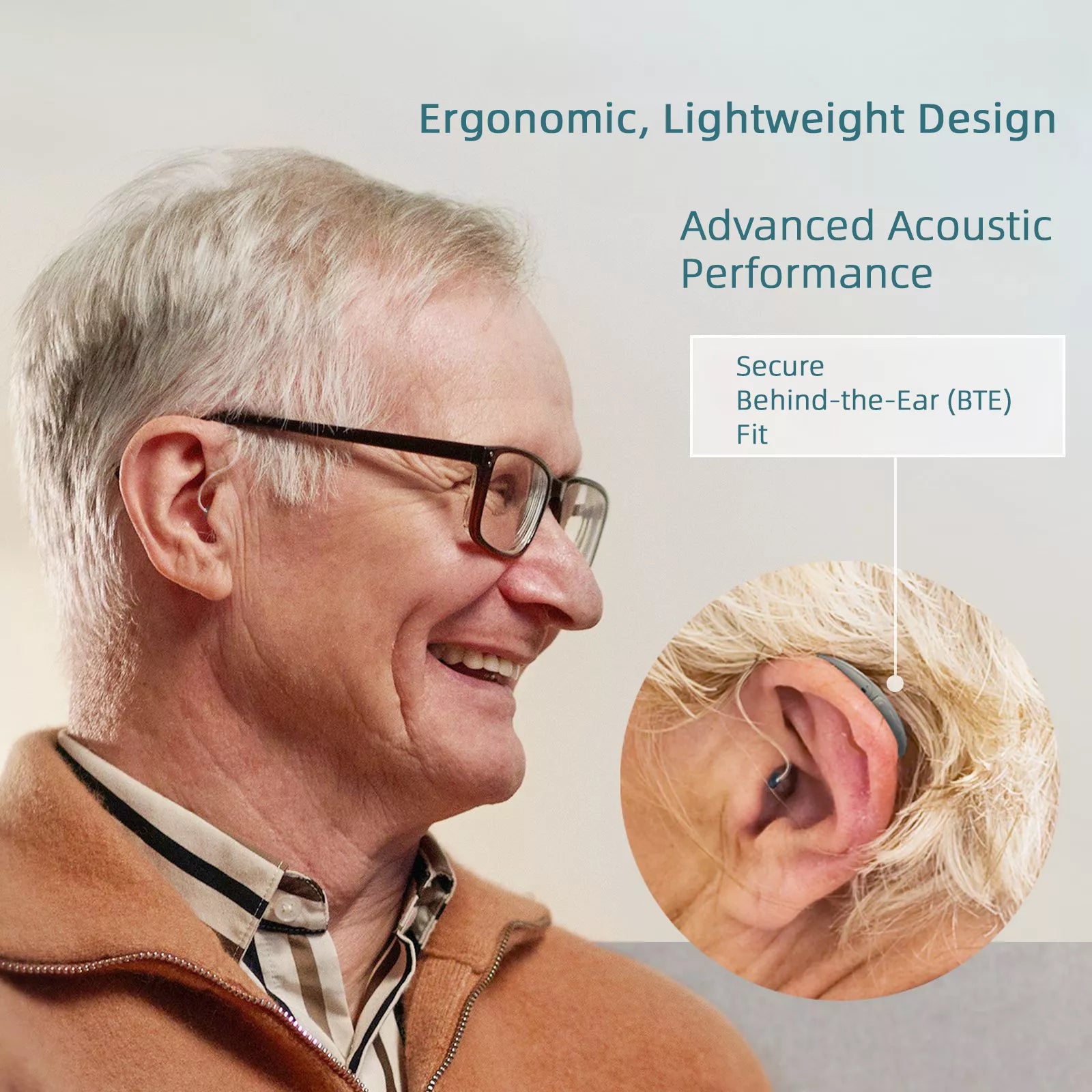 HearingAs™ Self-fitting OTC Bluetooth Hearing Aids