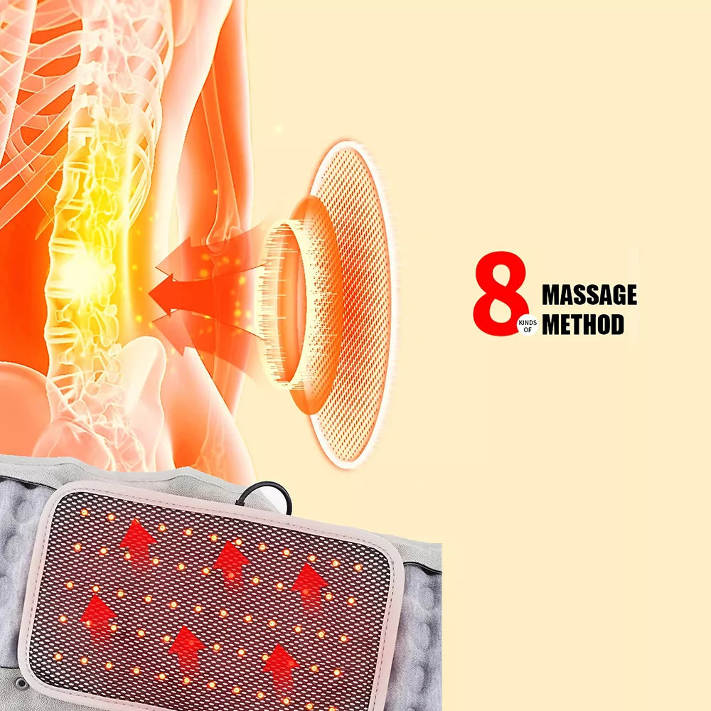 Aufblasbare Rückenstütze mit Rotlichtheizung und Massage