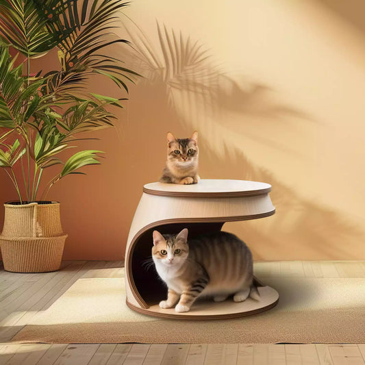 Chic 3D-Printed Cat Bed, Customizable Coziness, Pet Furniture for Cat and Small-Breed Dog