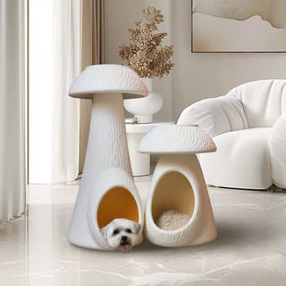 Personalized 3D-Printed Mushroom Cat Cave, Whimsical Comfort for Cats and Small-Breed Dogs