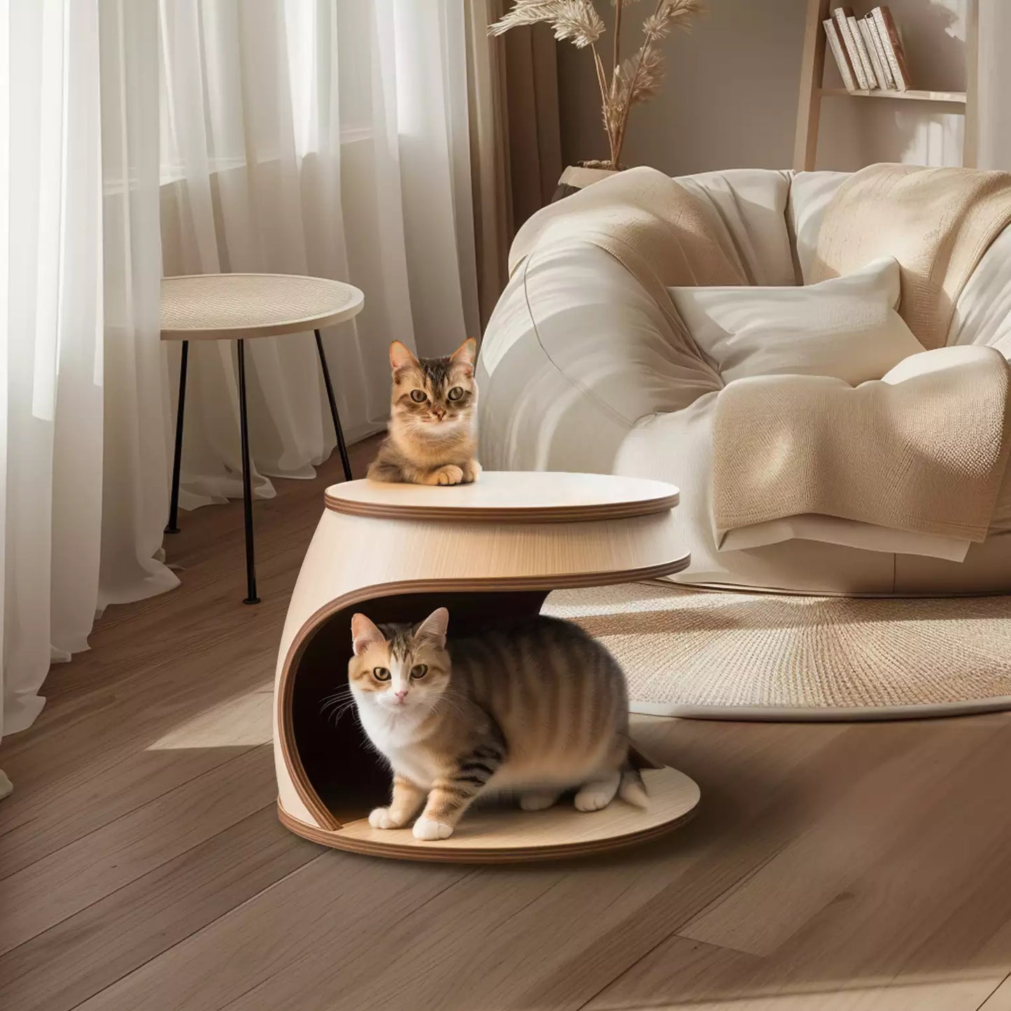 Chic 3D-Printed Cat Bed, Customizable Coziness, Pet Furniture for Cat and Small-Breed Dog