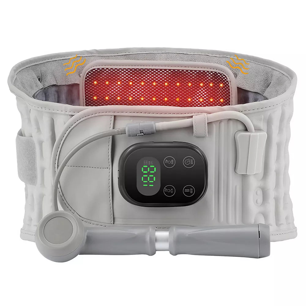 Inflatable Back Brace with Red Light Heating and Massage