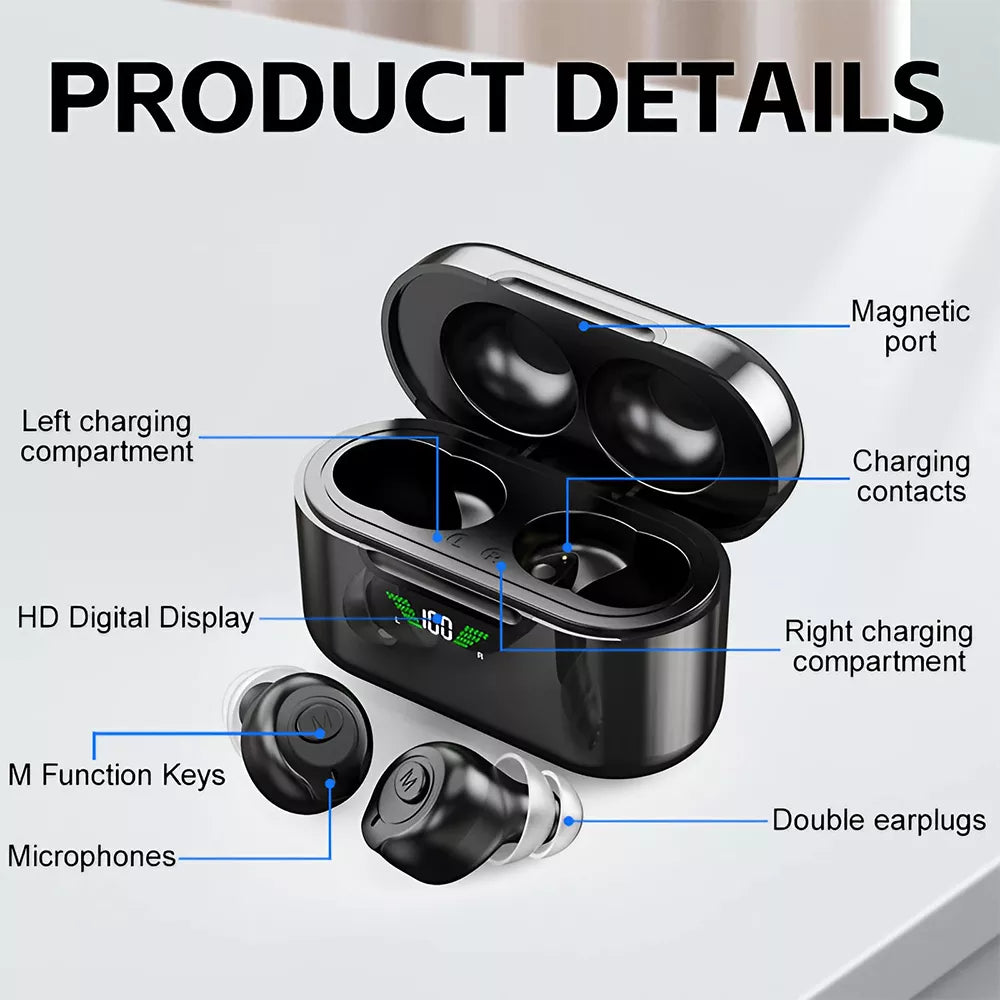 Bluetooth Rechargeable ITE Hearing Aids