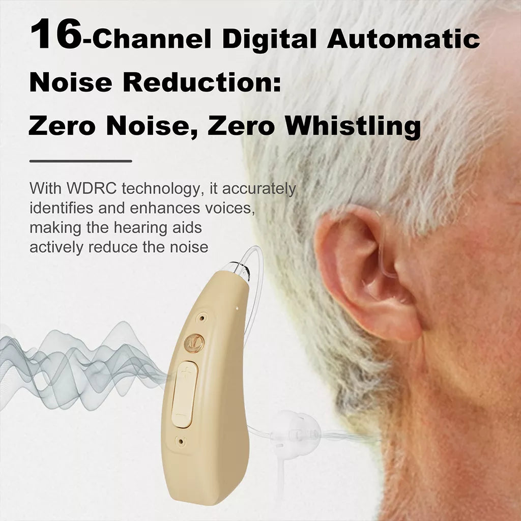 16-Channel BTE Rechargeable Hearing Aids